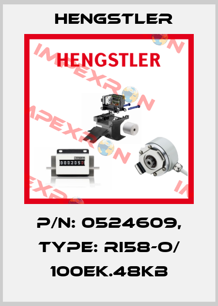 p/n: 0524609, Type: RI58-O/ 100EK.48KB Hengstler