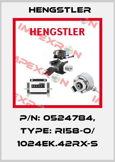 p/n: 0524784, Type: RI58-O/ 1024EK.42RX-S Hengstler