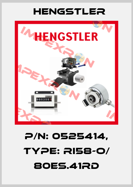 p/n: 0525414, Type: RI58-O/ 80ES.41RD Hengstler