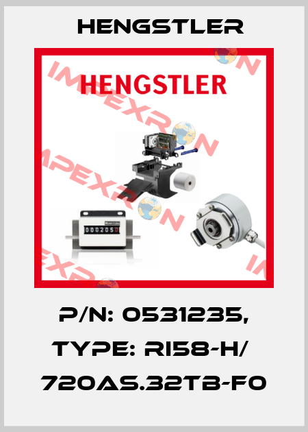 p/n: 0531235, Type: RI58-H/  720AS.32TB-F0 Hengstler