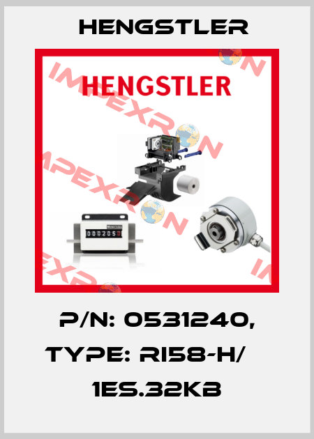 p/n: 0531240, Type: RI58-H/    1ES.32KB Hengstler