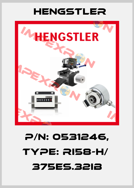 p/n: 0531246, Type: RI58-H/  375ES.32IB Hengstler