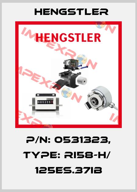 p/n: 0531323, Type: RI58-H/  125ES.37IB Hengstler