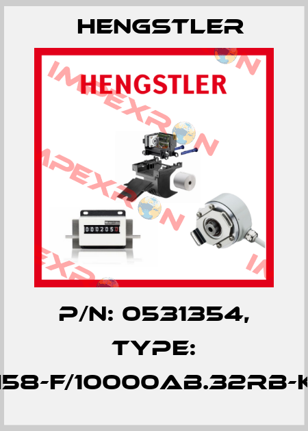 p/n: 0531354, Type: RI58-F/10000AB.32RB-K0 Hengstler