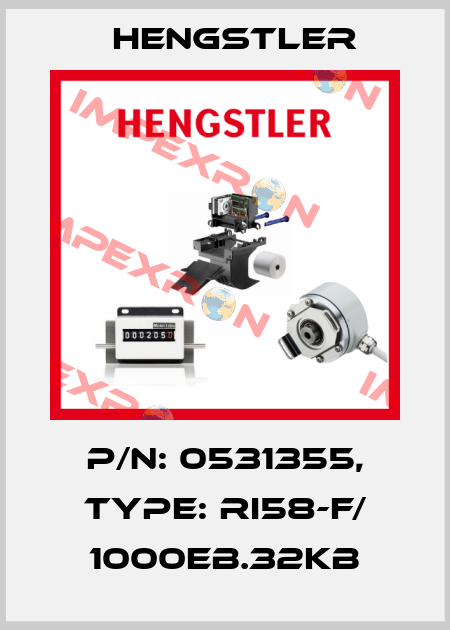 p/n: 0531355, Type: RI58-F/ 1000EB.32KB Hengstler