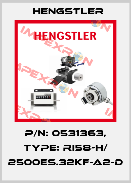 p/n: 0531363, Type: RI58-H/ 2500ES.32KF-A2-D Hengstler