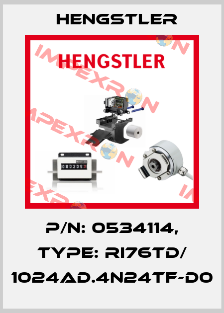 p/n: 0534114, Type: RI76TD/ 1024AD.4N24TF-D0 Hengstler