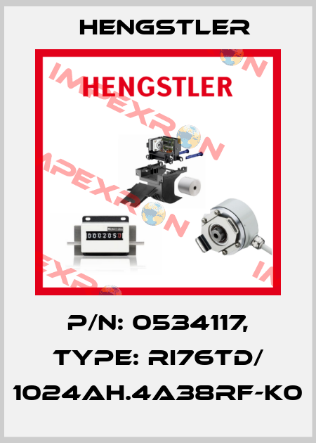 p/n: 0534117, Type: RI76TD/ 1024AH.4A38RF-K0 Hengstler