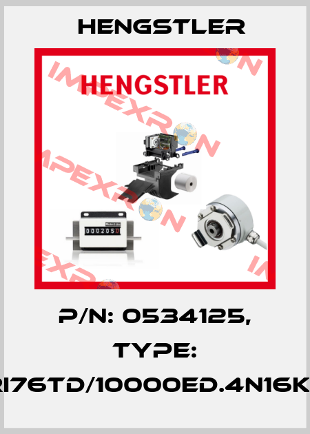 p/n: 0534125, Type: RI76TD/10000ED.4N16KF Hengstler