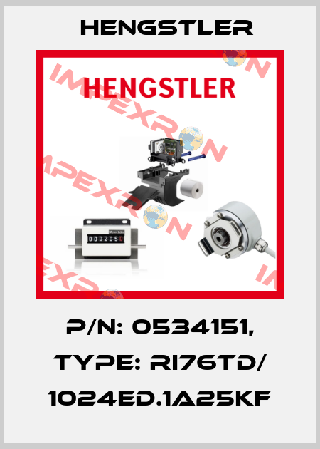 p/n: 0534151, Type: RI76TD/ 1024ED.1A25KF Hengstler