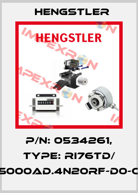 p/n: 0534261, Type: RI76TD/ 5000AD.4N20RF-D0-C Hengstler