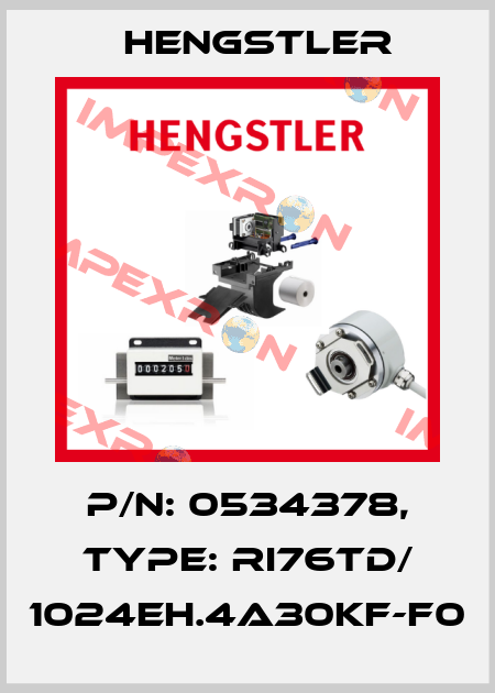 p/n: 0534378, Type: RI76TD/ 1024EH.4A30KF-F0 Hengstler