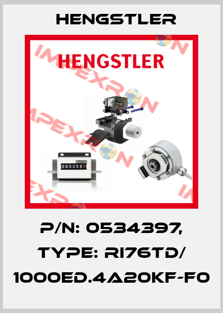 p/n: 0534397, Type: RI76TD/ 1000ED.4A20KF-F0 Hengstler