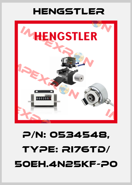 p/n: 0534548, Type: RI76TD/ 50EH.4N25KF-P0 Hengstler