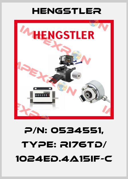 p/n: 0534551, Type: RI76TD/ 1024ED.4A15IF-C Hengstler