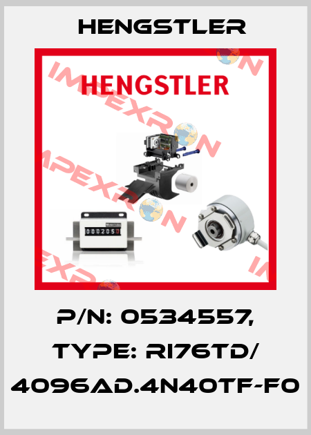 p/n: 0534557, Type: RI76TD/ 4096AD.4N40TF-F0 Hengstler