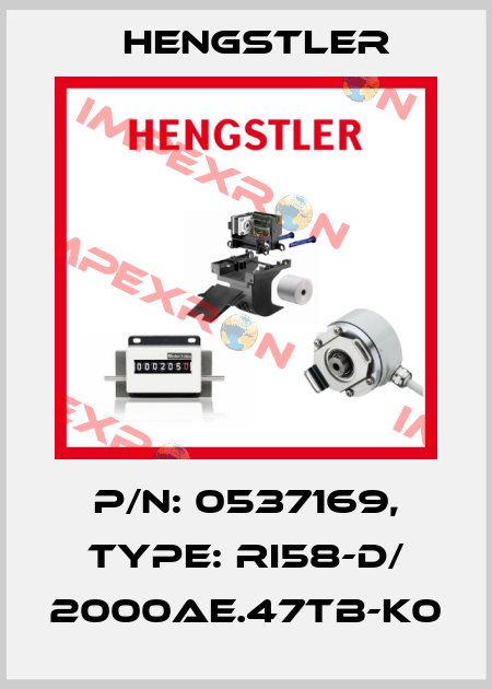 p/n: 0537169, Type: RI58-D/ 2000AE.47TB-K0 Hengstler