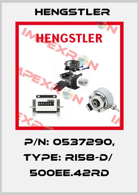 p/n: 0537290, Type: RI58-D/  500EE.42RD Hengstler