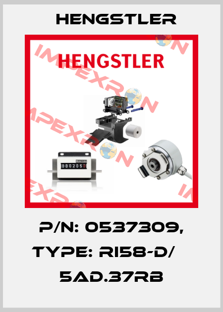 p/n: 0537309, Type: RI58-D/    5AD.37RB Hengstler