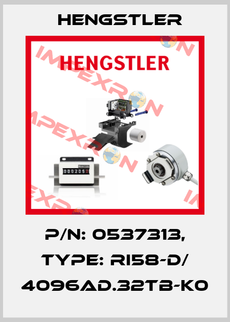p/n: 0537313, Type: RI58-D/ 4096AD.32TB-K0 Hengstler