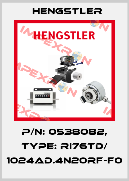 p/n: 0538082, Type: RI76TD/ 1024AD.4N20RF-F0 Hengstler
