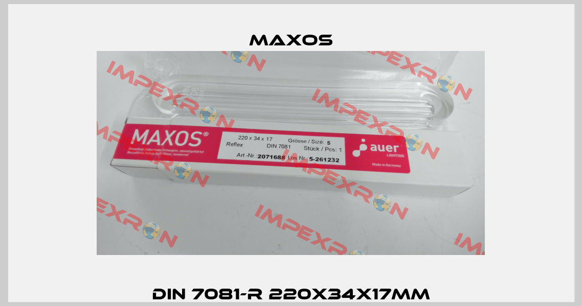DIN 7081-R 220x34x17mm Maxos