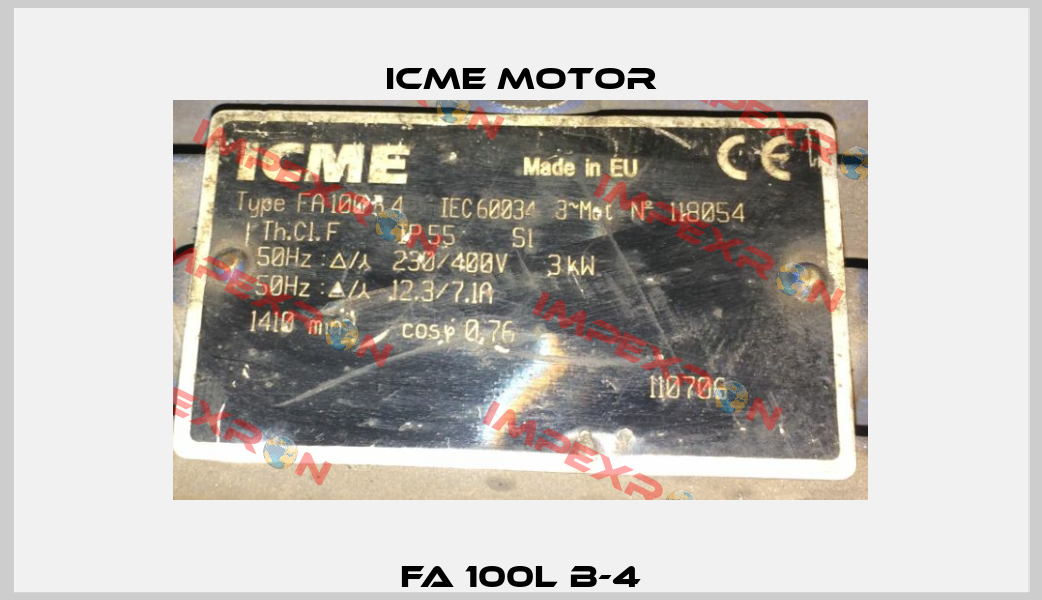 FA 100L B-4 Icme Motor
