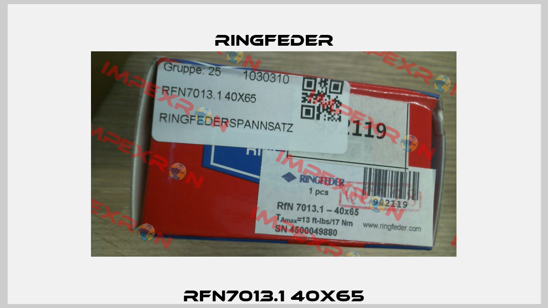 RFN7013.1 40X65 Ringfeder