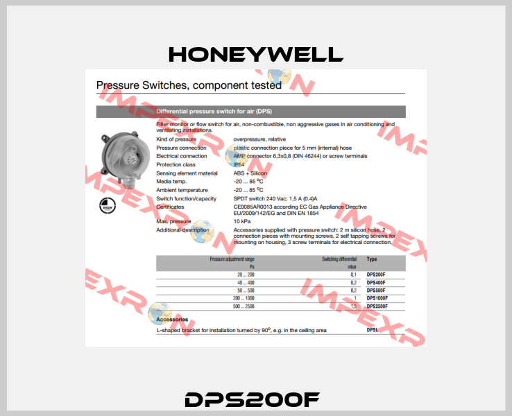 DPS200F  Honeywell