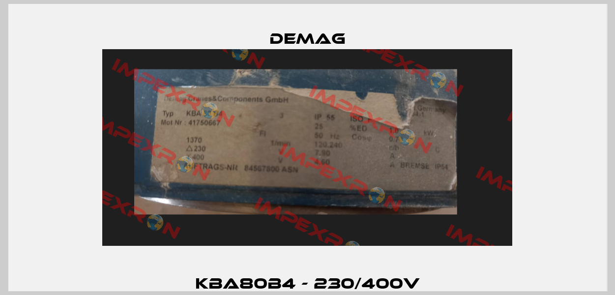 KBA80B4 - 230/400V Demag