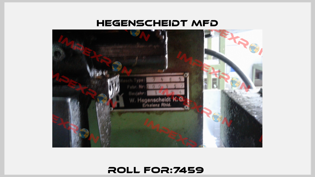 Roll For:7459  Hegenscheidt MFD